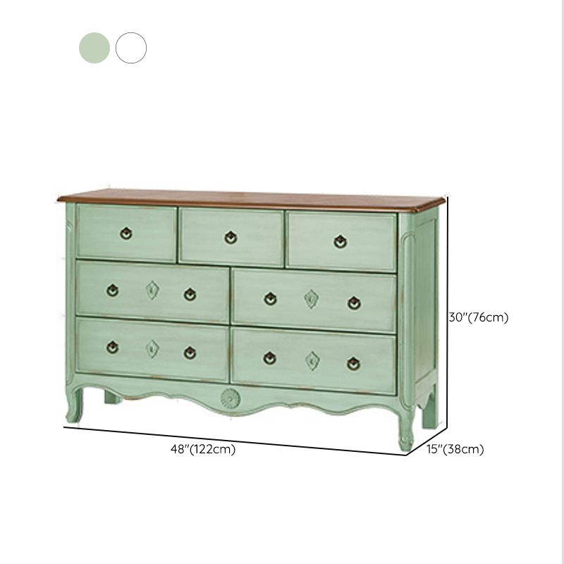 Distressed Storage Chest Dresser Traditional Dresser with Drawers