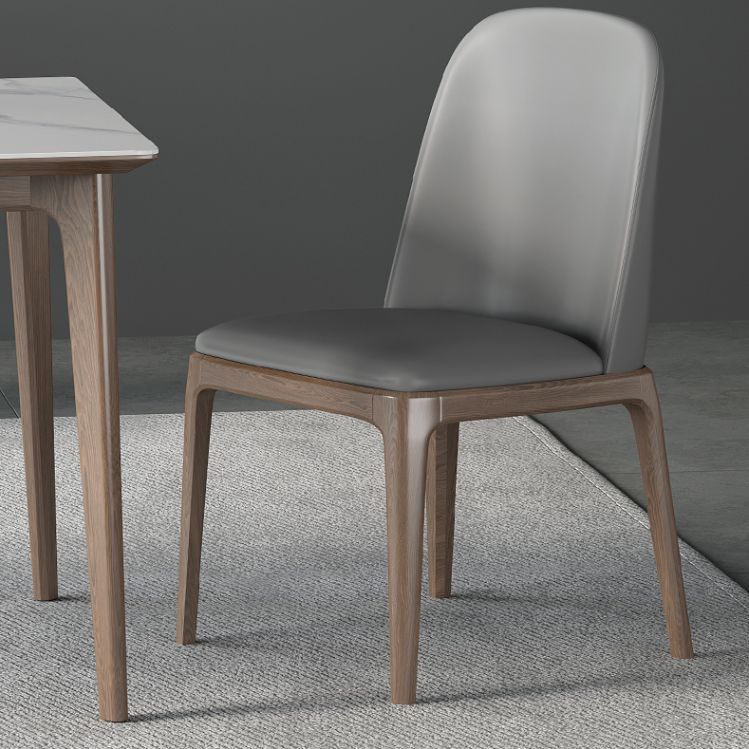 Modern Ash Wood Dinette Set 1/3/4/5/7 Pieces Rectangle Sintered Stone Top Dining Table Set