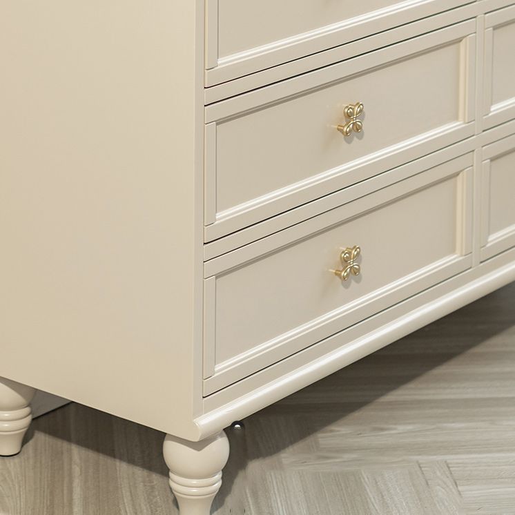 Glam Lingerie Chest Rubber Wood Horizontal Storage Chest for Bedroom