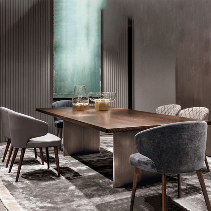 Chaises de salle à manger en velours de style scandinave