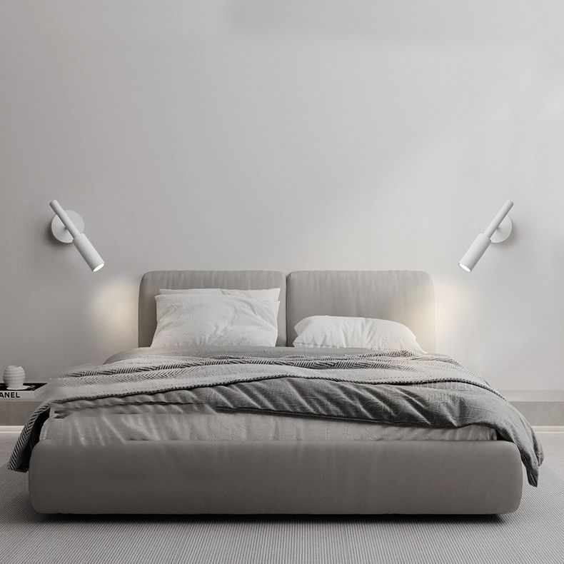 Half Cylinder Shape Reading Wall Lighting Modern Style Metal 1-Light Wall Mounted