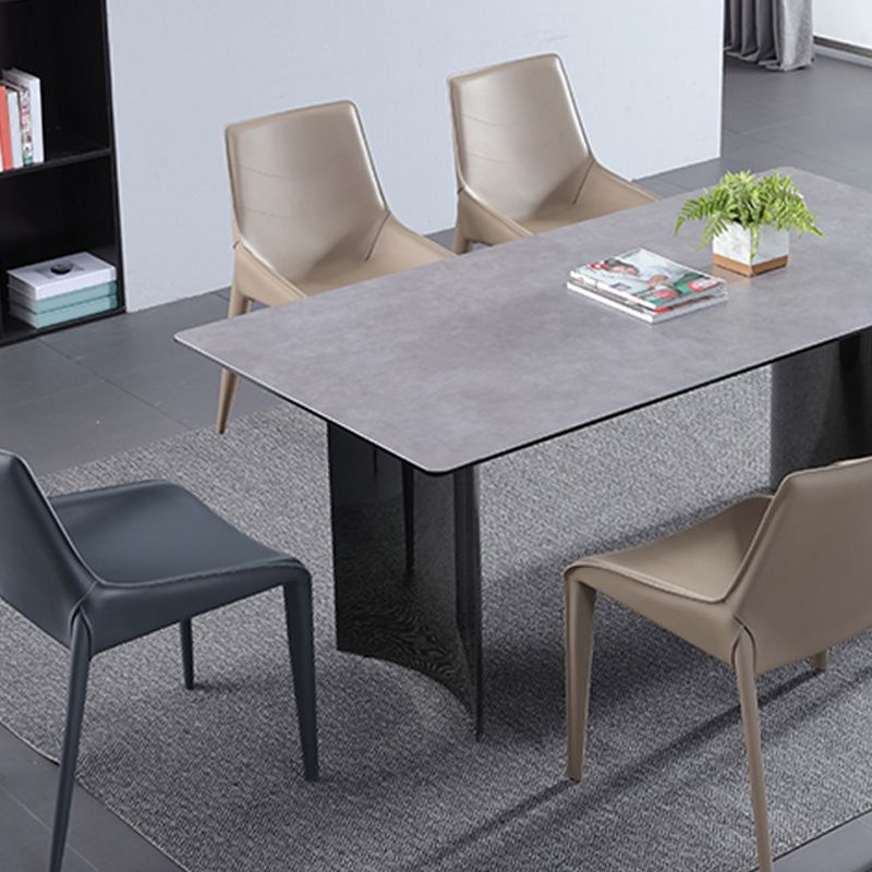 Contemporary Upholstered Dining Chairs Faux Leather Dining Room Chair