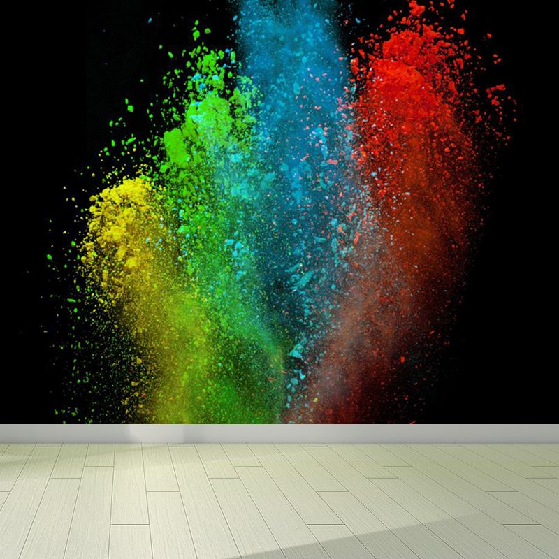 Papier peint mural anti-poussière photographique pour intérieur de maison, couleur foncée, taille personnalisée disponible