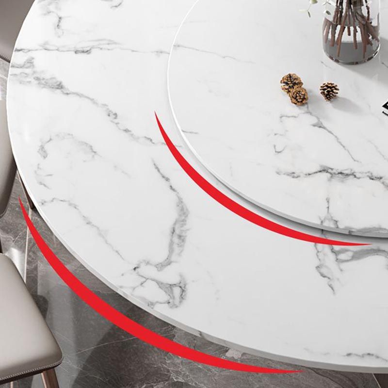 Modern Dining Set Stone 1/4/9 Pieces Dining Turntable Furniture for Home