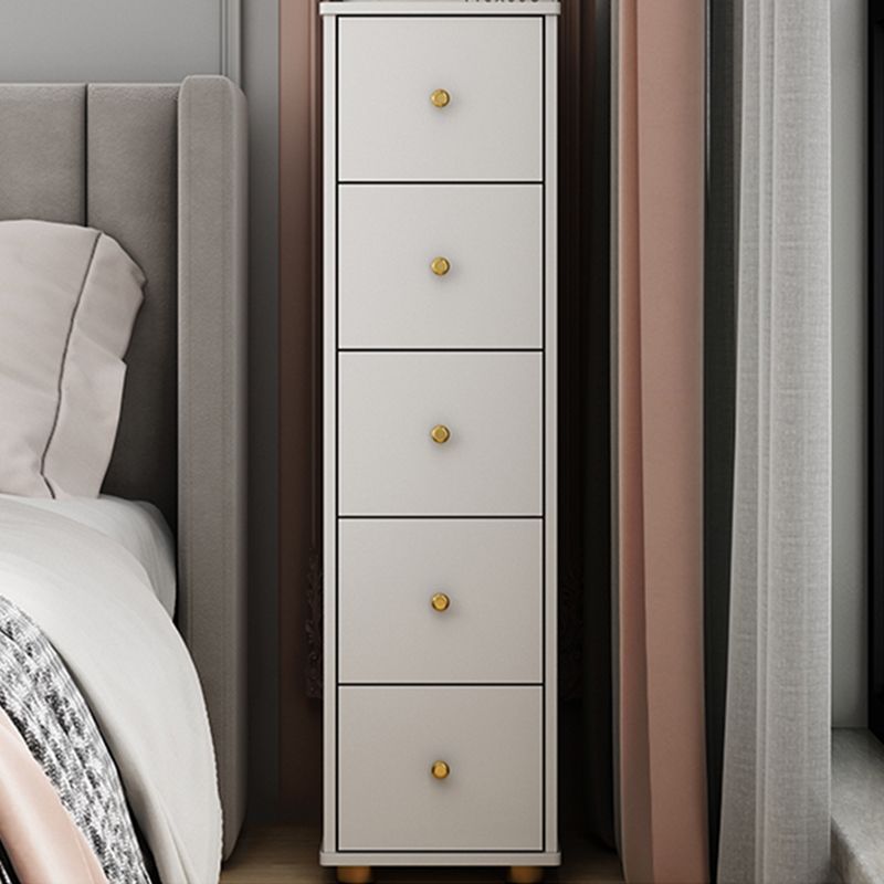 Modern Rectangle Side Cabinet Wood Knobs Storage Cabinet with Drawer