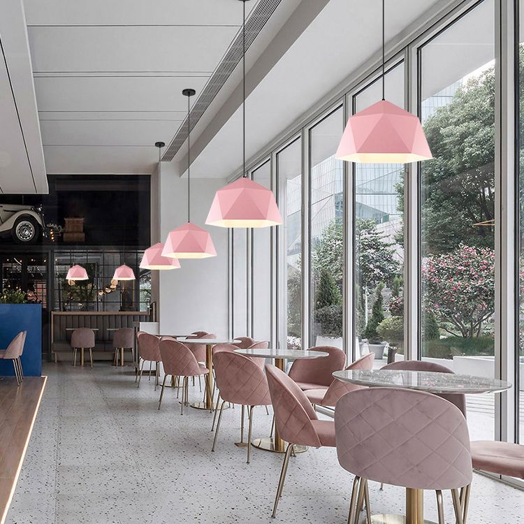 Lumière suspendue colorée à style nordique Macron Pendant Light Hanging Light pour la chambre