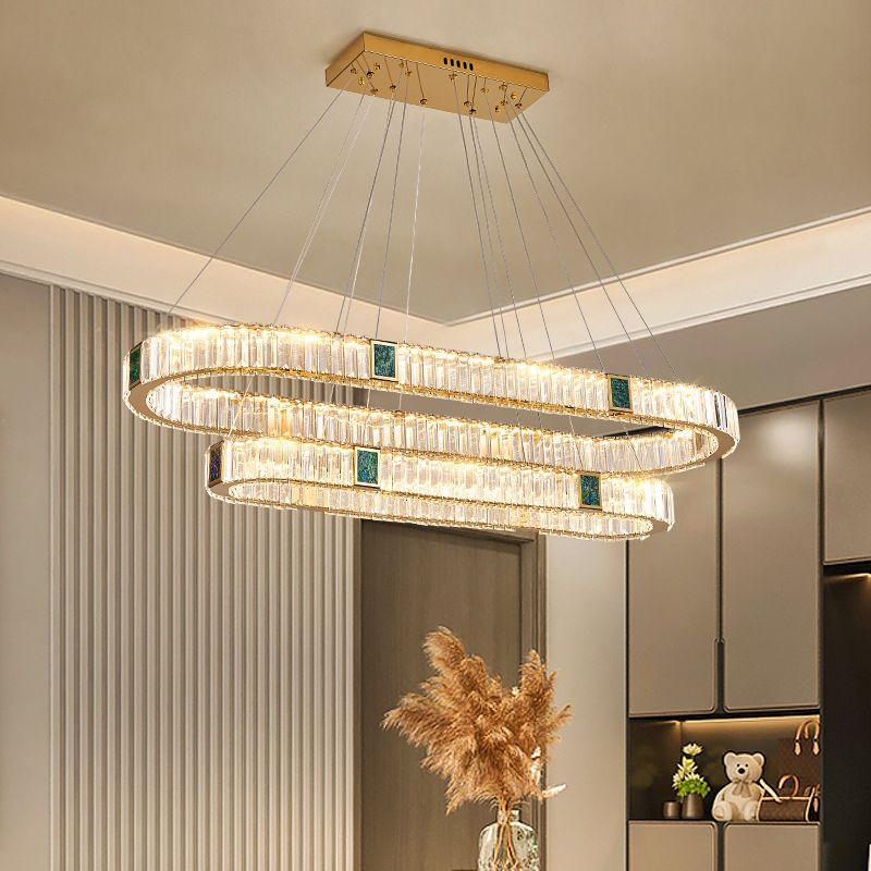 Crystal Hanging Pendant Lights Contemporary Hanging Lamps for Dining Room