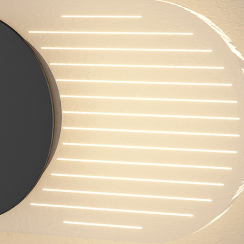 1 Light Geometric Wall Mount Light Contemporary Metal Wall Lamp for Bedroom