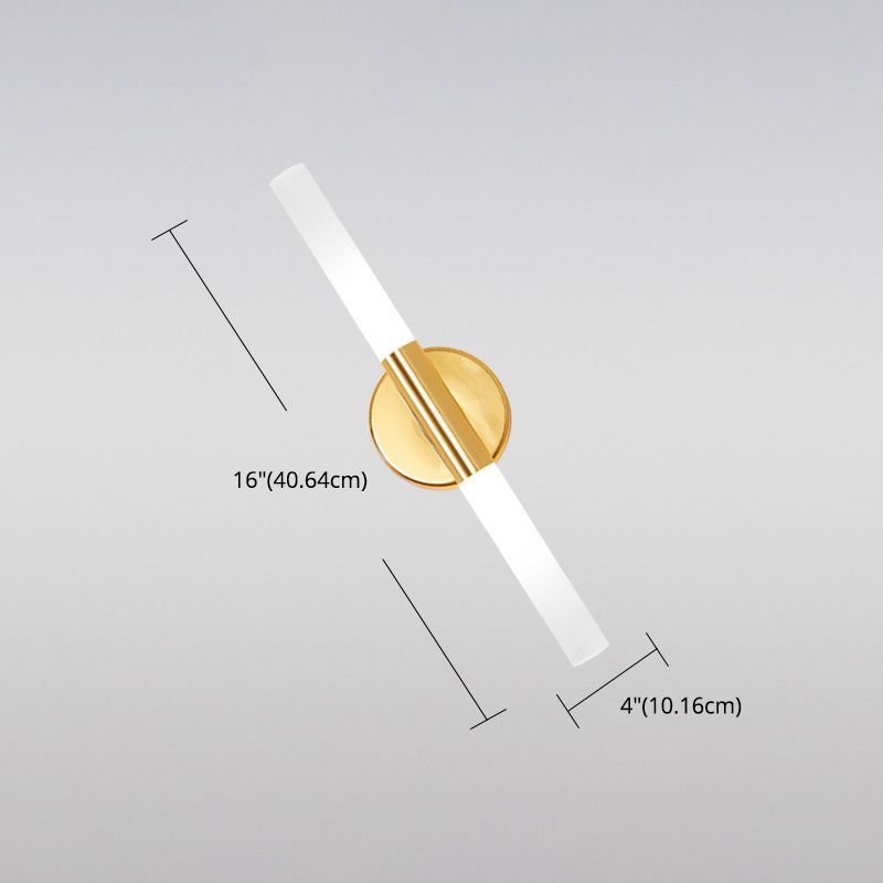 Contemporary Linear Wall Mounted Lights Metal Wall Mounted Lamp for Bedroom