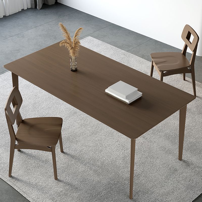 Medieval Modern Solid Wood Table Rectangular Table with 4 Legs