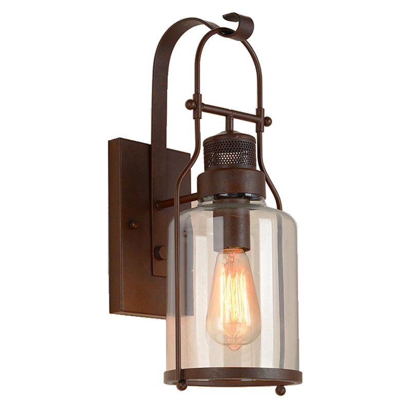 Industrielle Vintage Ein Wandleuchte Schmiedeeisenwandlicht für Innenräume