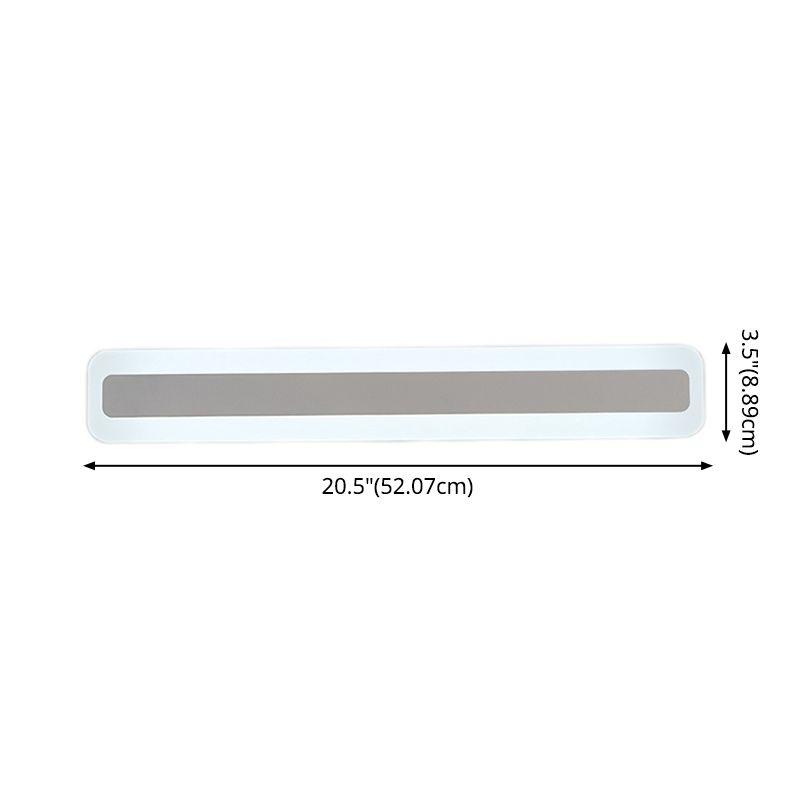 Modern Style Acrylic LED Vanity Light Waterproof and High Brightness Vanity Sconce for Bathroom