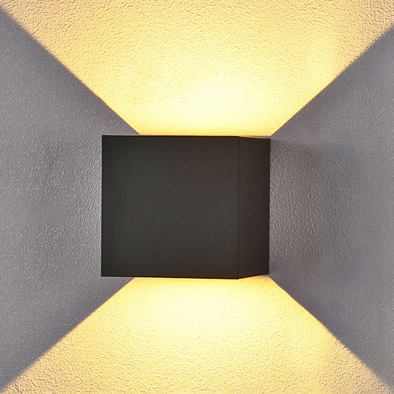 Lampe murale géométrique de style moderne métal métal 2 lumières éclairage mural