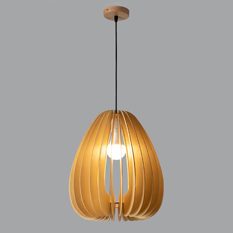 Houthangende hanglamp Lichte Noordse stijl plafond hanglamp voor eetkamer