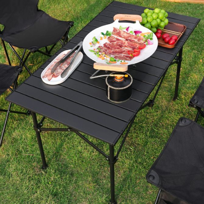 Aluminum Outdoor Folding Table Industrial Rust Resistant Camping Table