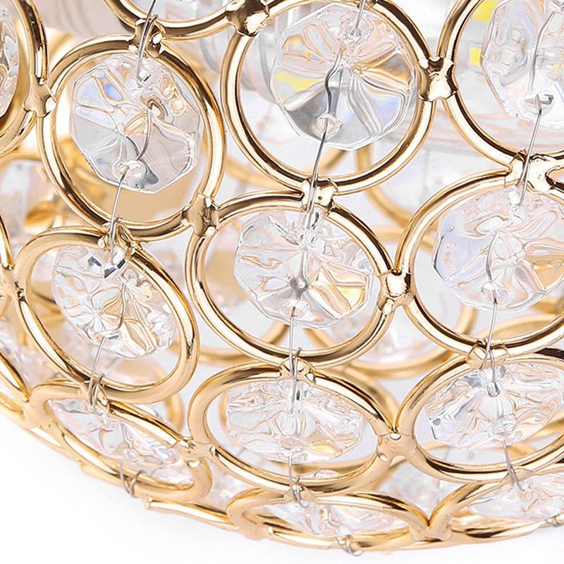 Globe Wall Light Modern Crystal 1 Light Wall Mount Lighting for Bedroom