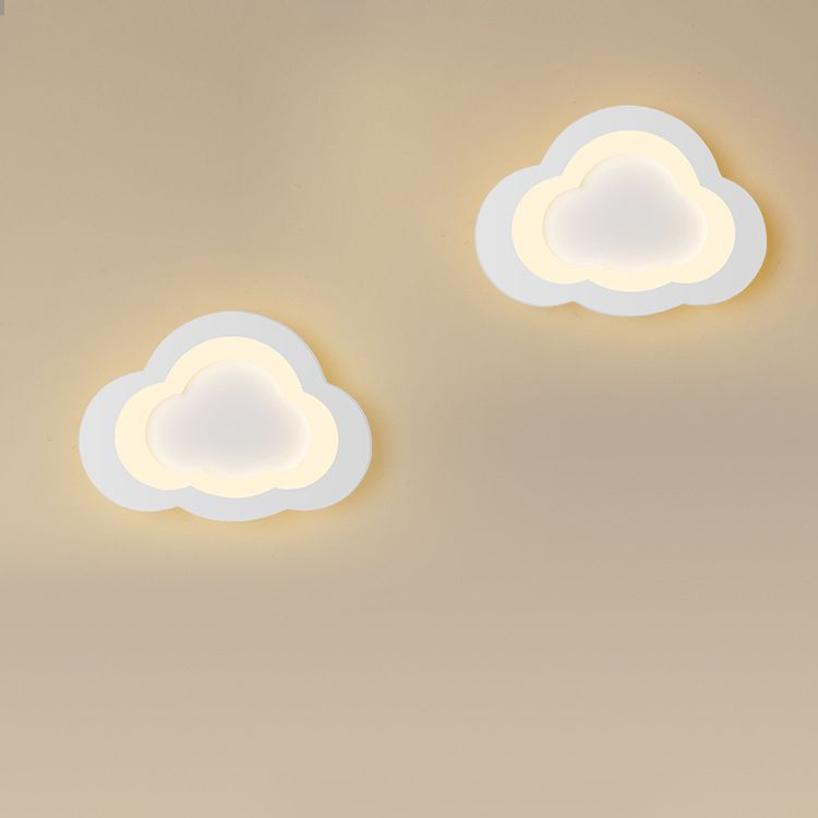 Metal Cloud Wall Mounted Lamps Modern Style 1 Light Wall Mount Lighting