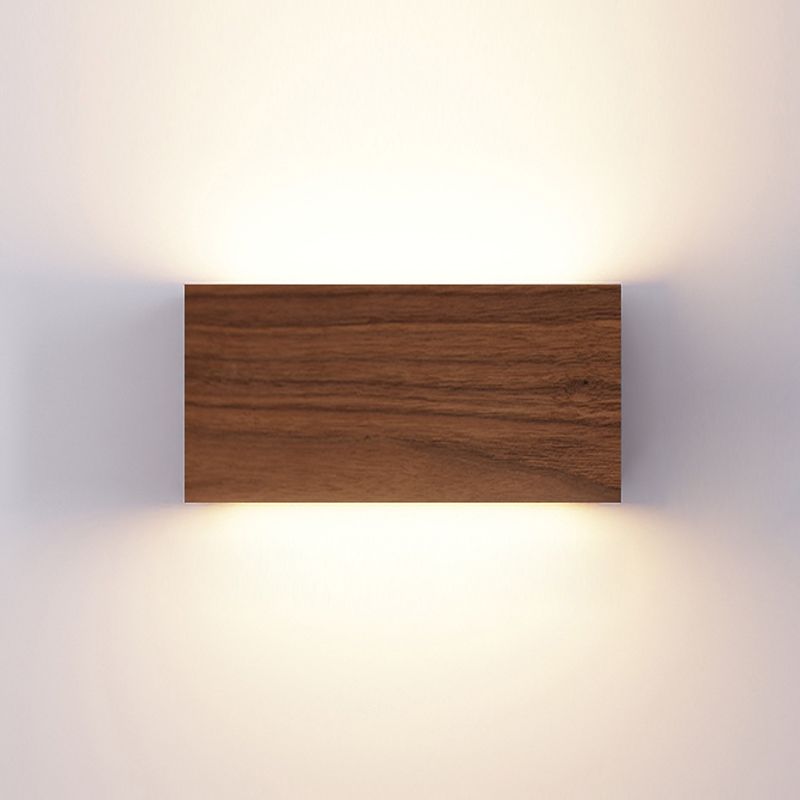Lámpara de pared de estilo moderno lámparas de pared creativas de madera para sala de estar de dormitorio