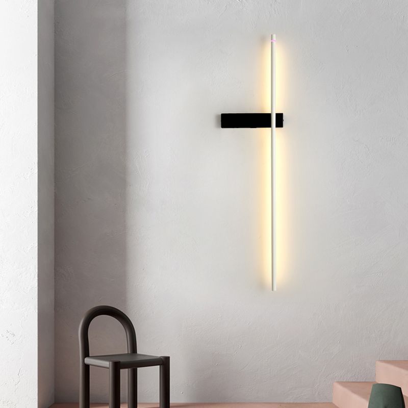 Nordic moderne Mall Mount Light salon simple LED Strip Shape Wall Lightture Mur