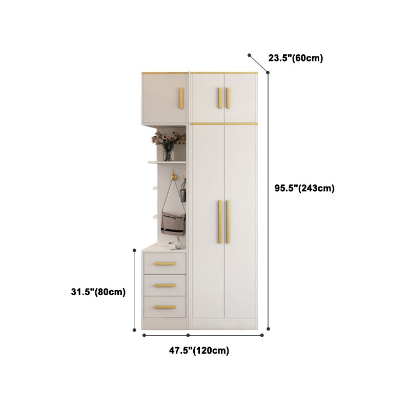 Contemporary Style Wardrobe Wooden Wardrobe Closet with Door