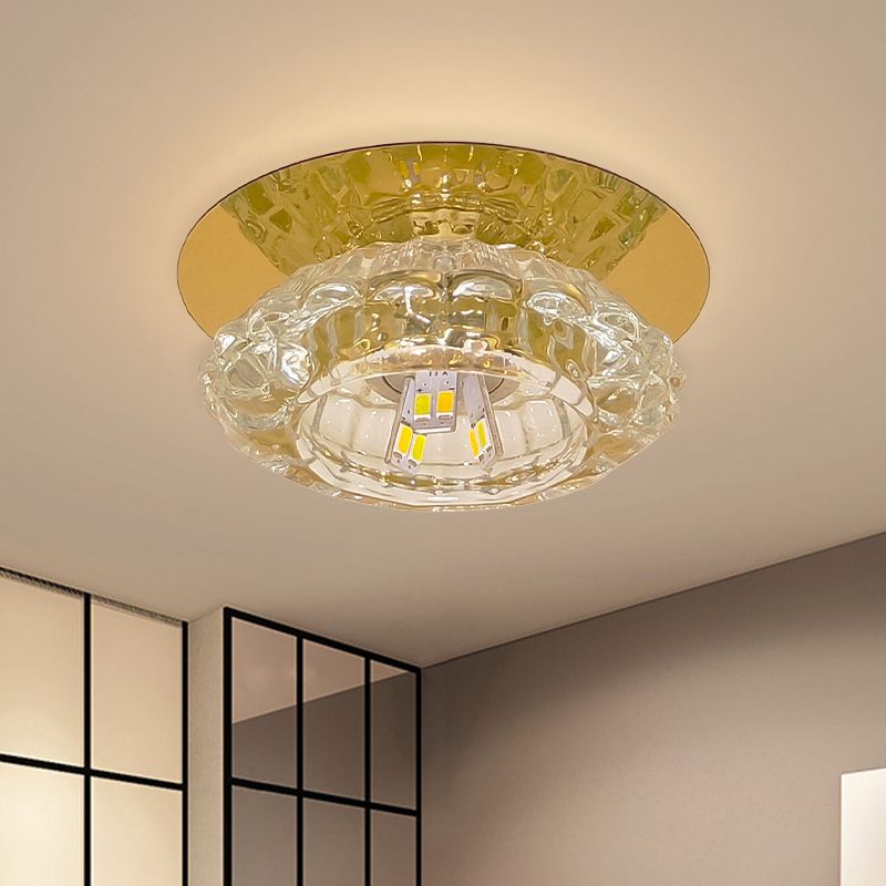 Fleurs cristal clair encastré luminaire le couloir led le plus minimaliste près du plafonnier