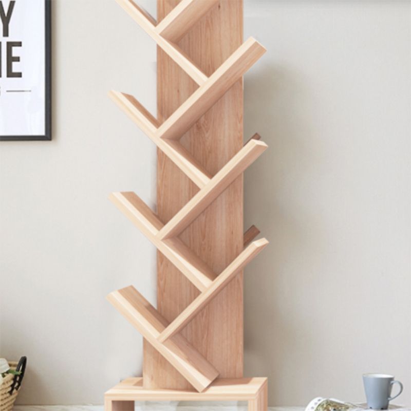 Scandinavian Bookshelf Standard Engineered Wood Closed Back Bookcase