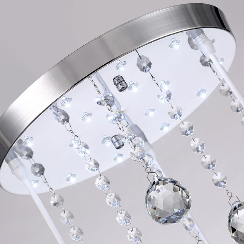 Cluster sphère pendentif léger nordique cristal 3 bulb lempe suspension du plafond