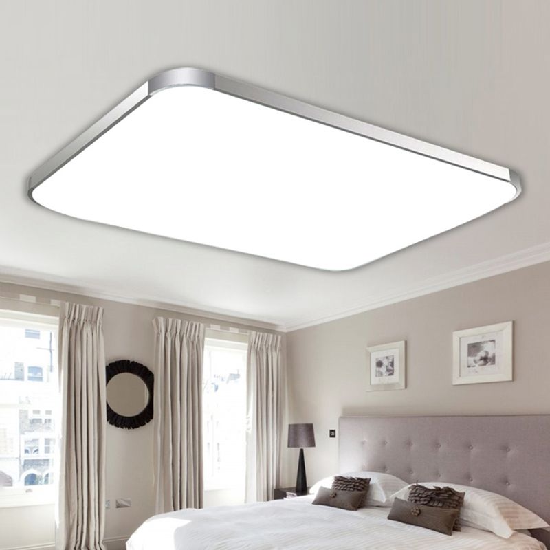 Plafonnier LED en aluminium de style moderne, plafonnier de salon avec 1 lumière