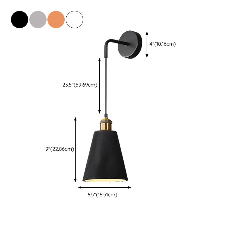 Nordic Style Colorful Wall Light Geometry Shape Adjustable Wall Lamp for Bedroom