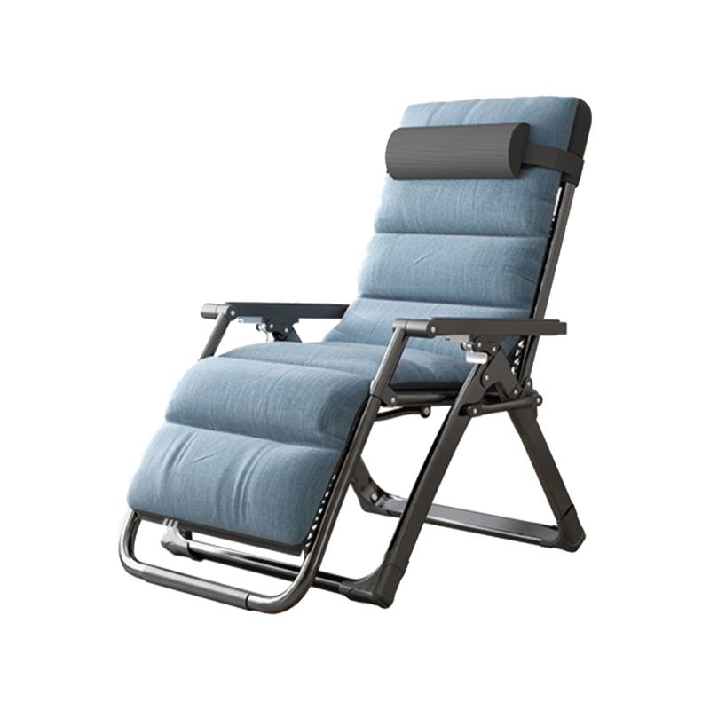 Metal Recliner Chair with Arm Contemporary foldable Chair for Bedroom