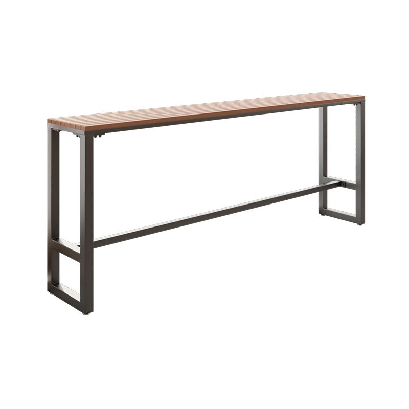 Mesa de reposapiés de madera al aire libre/mesa de pub rectangle bistro bar de altura de altura de la barra