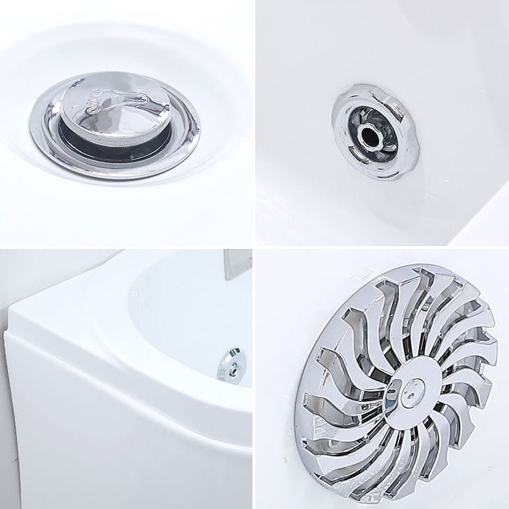 Corner Acrylic Bathroom Bath Tub Modern Back to Wall Soaking Tub