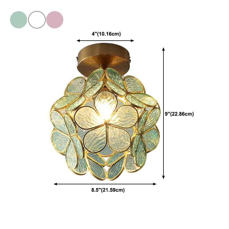 Creative Glass Ceiling Lamp Contemporary Flush Mount Light Fixture