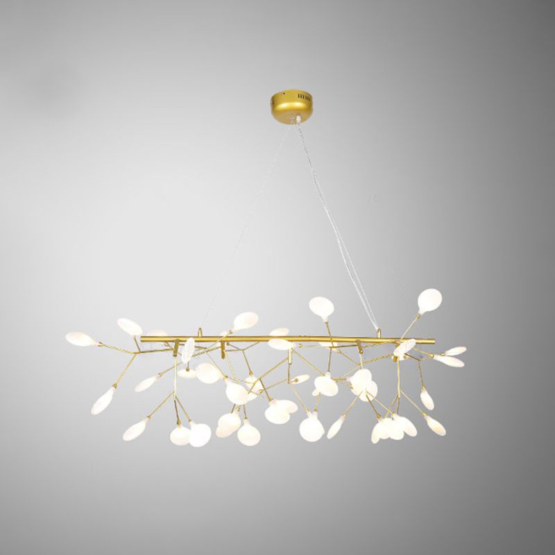 Bladvormige acryl eiland verlichting moderne stijl led hangende lichtarmatuur voor eetkamer