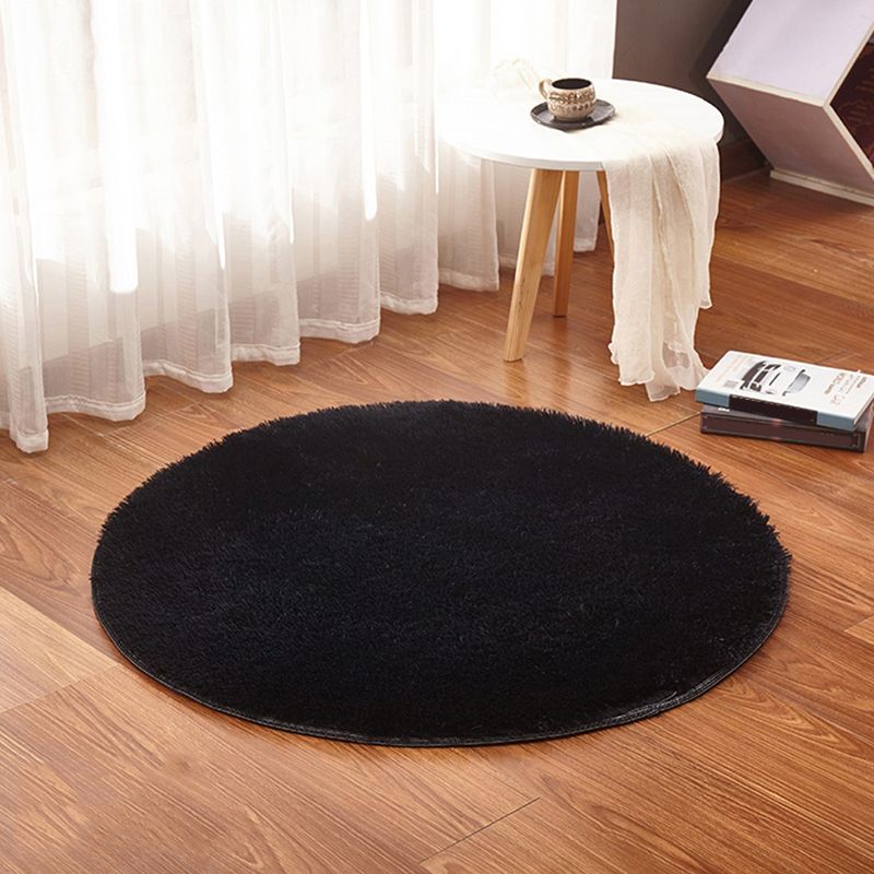 Cozy Nordic Rug Multi-Color Plain Carpet Anti-Slip Backing Rug for Family Room