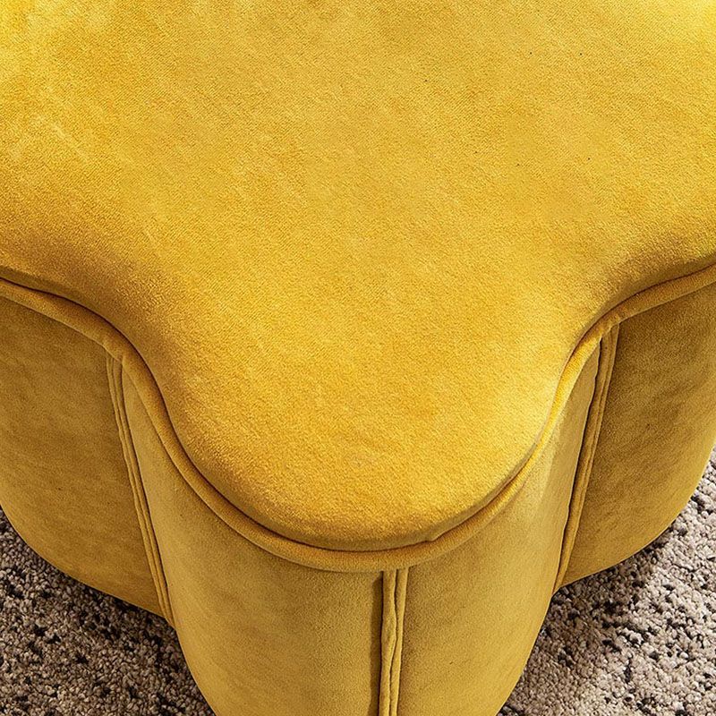 Solid Color Fabric Standard Stool Modern Simple Plum Blossom Upholstered Footstool