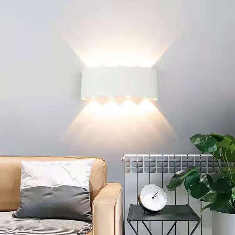 Moderne Wandmontage Leichte einfache LED -Wandleuchtenlampenvorrichtung für Innen im Freien im Freien