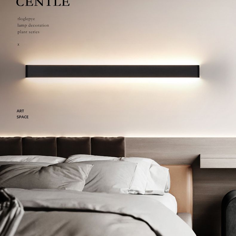 Moderne lineare Wandhalterung beleuchtet Acrylwandmontagebeleuchtung für Schlafzimmer