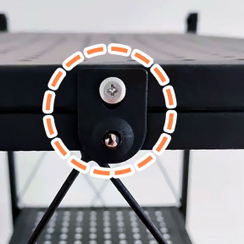 Metal Standard Bookcase Industrial Style Shelf for Home Office