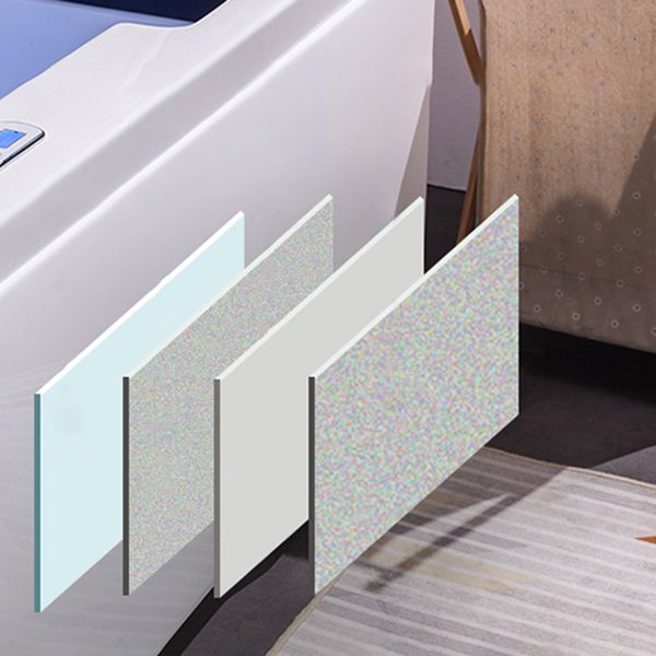 Freestanding Bath Acrylic Soaking White Rectangular Modern Bathtub