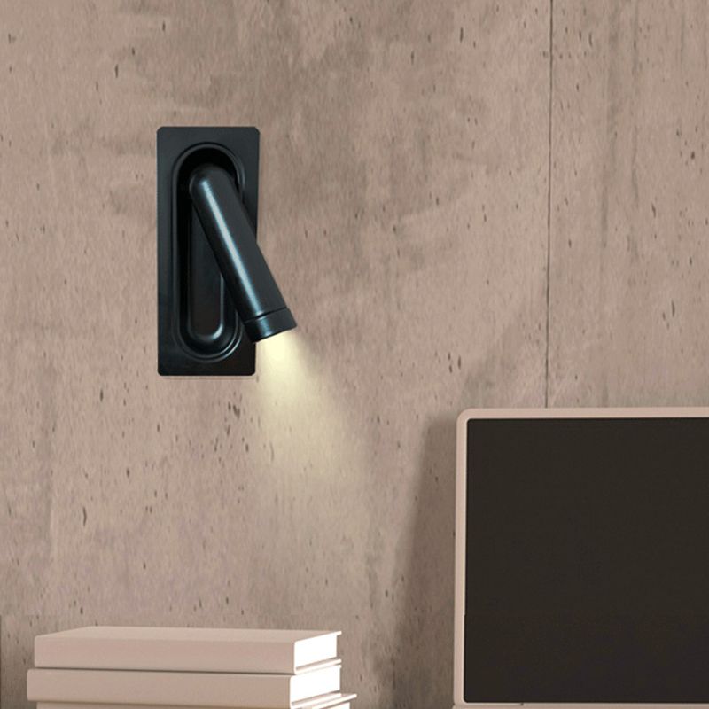 Single Modern Polished Finish Wall Mounted Sconce Metal LED Wall Light
