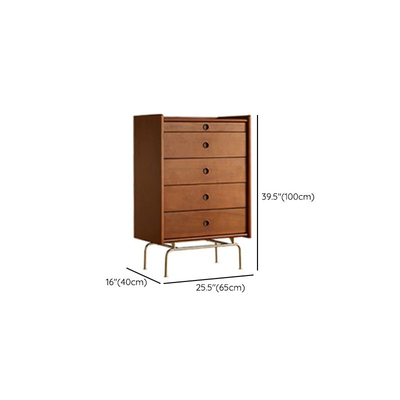 Brown Storage Chest Wooden Storage Chest Dresser with Drawers