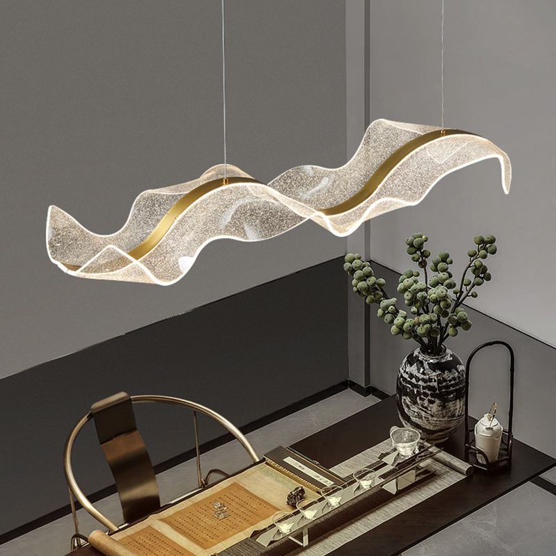 Nordic Island Lighting Fixture Acrylic LED Pendant Light for Dining Room