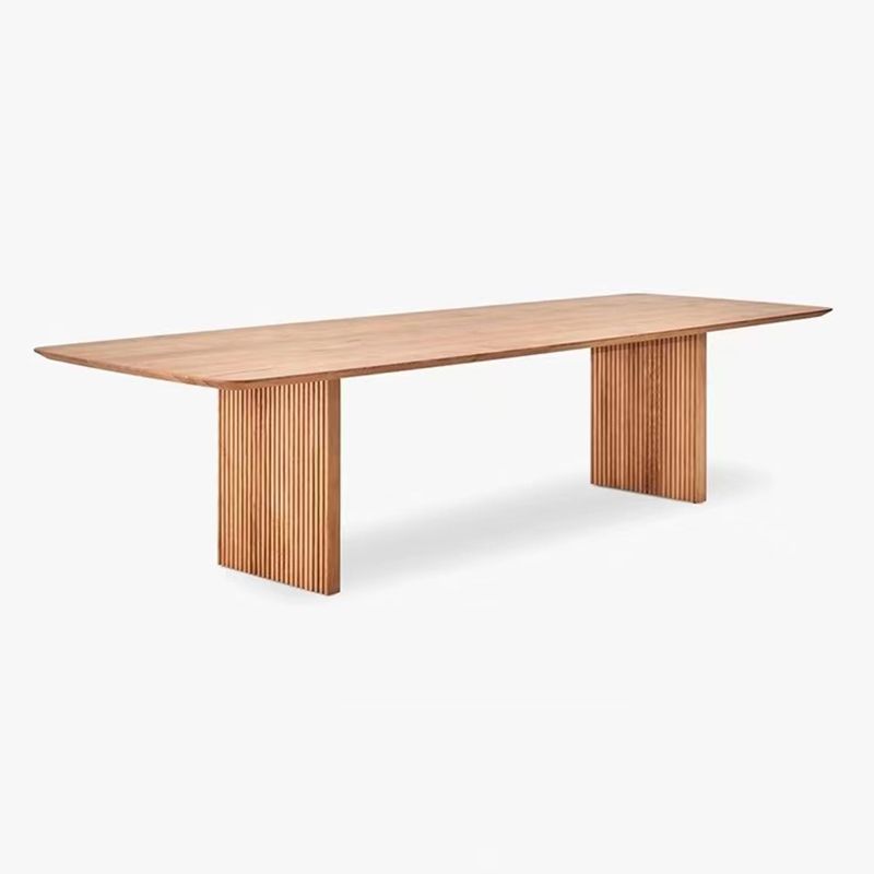 Mesa de madera contemporánea de madera maciza mesa de madera para comedor para comedor