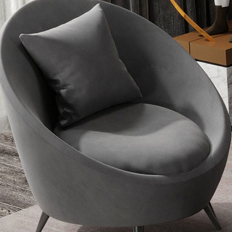Sloped Arm Sofa Velvet Curved Sofa for Living Room, Apartment