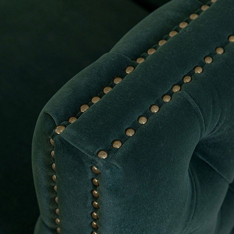 33" Wide Glam Sleeper Sofa Pillow Included Tufted Back Sleeper Sofa