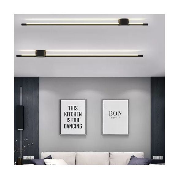 Moderner minimalistischer Stil Linear Wandmontierte Lichter Metall Wandleuchten für Wohnzimmer