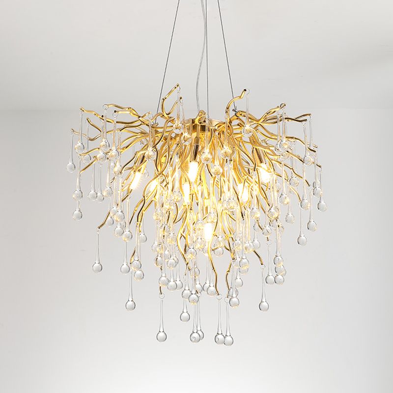 American Style Chandelier Crystal Multi Light Hanging Lights for Bedroom