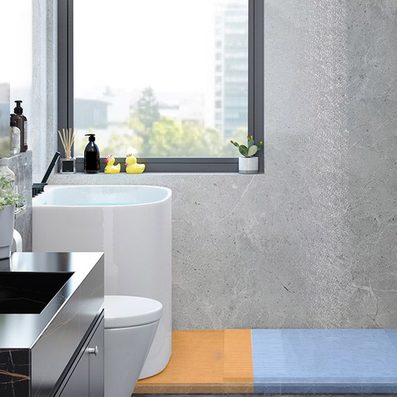 Modern Corner White Acrylic Bathtub Back to Wall with Drain Bath Tub