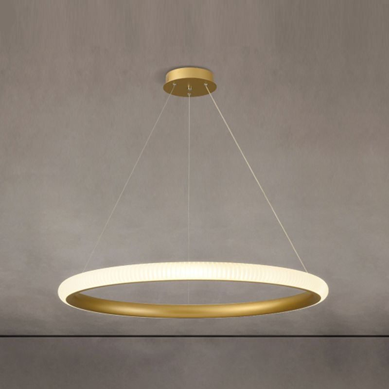 Twisted Shade Metal Chandelier Light Modern 1-Light Chandelier Lighting Fixture